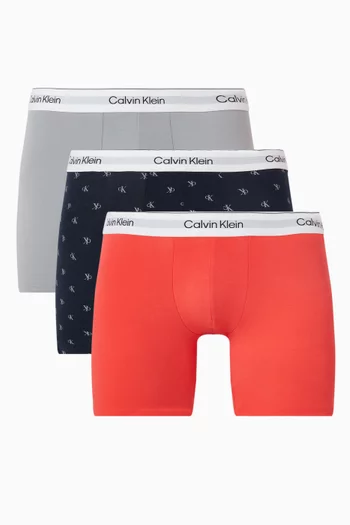 Boxer Briefs in Icon Cotton Stretch, Set of 3