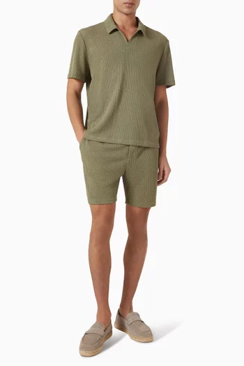 Beach Polo Shorts in Knit