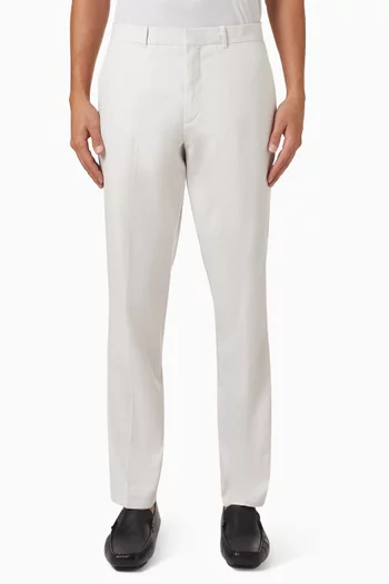 Slim-fit Pants in Linen-blend