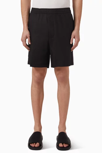 7" Pull-on Shorts in Linen-blend