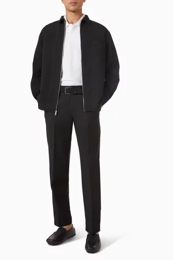 Tapered Pants in Wool-twill