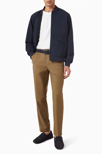 Tapered Pants in Wool-twill