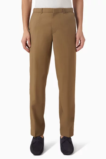 Tapered Pants in Wool-twill