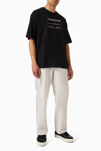 Relaxed-fit Cargo Pants in Linen