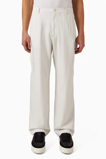 Relaxed-fit Cargo Pants in Linen