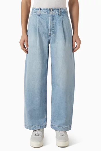 Barrel-leg Jeans in Denim