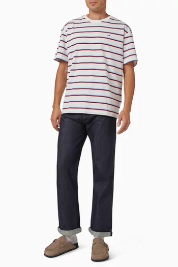 Regular Straight Leg Jeans in Selvedge Denim