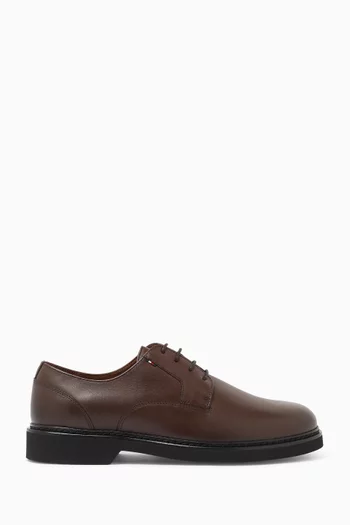 Ultra Light Derby Shoes in Leather