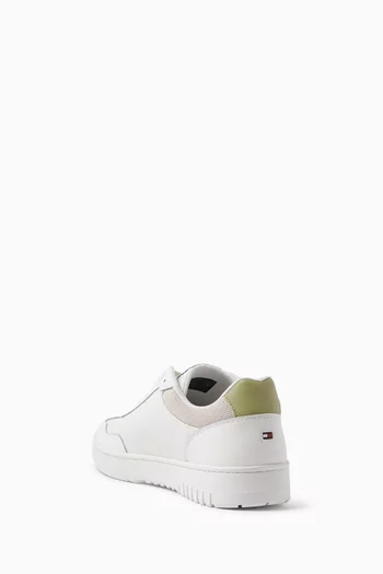 Fine Cleat Basketball Sneakers in Leather