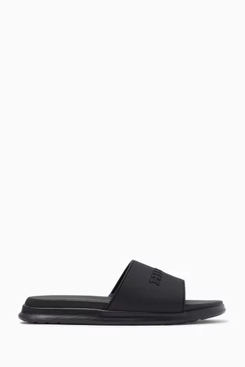 Monotype Pool Slide Sandals