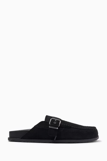 Bind Mules in Washed Suede