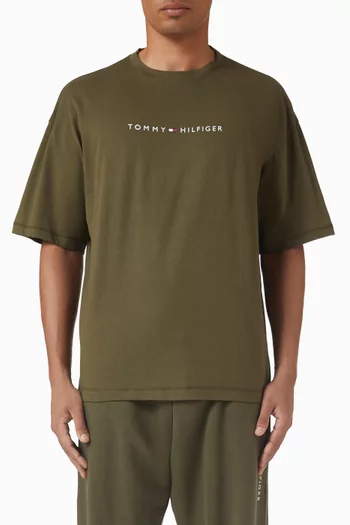 Logo Lounge T-shirt in Cotton