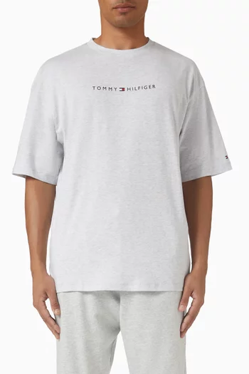Logo Lounge T-shirt in Cotton