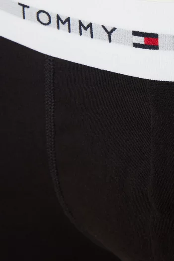 Low-rise Logo Trunks in Stretch Cotton, Set of 3