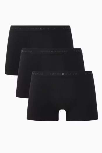 Signature Logo Boxer Briefs in Cotton, Set of 3