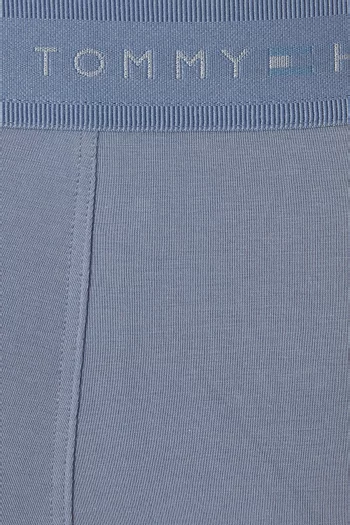 Signature Logo Boxer Trunks in Cotton, Set of 3