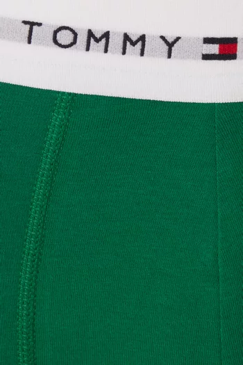 Logo Trunks in Stretch Cotton, Set of 3