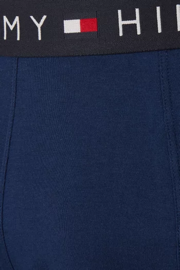Logo Trunks in Stretch Cotton, Set of 3