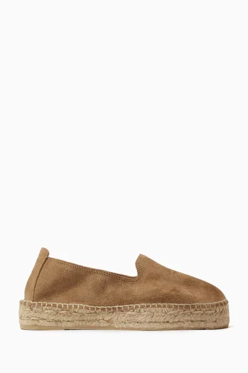 Double Sole Espadrille in Suede