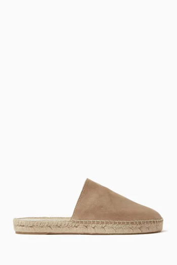 Chunky Mule Flats in Suede