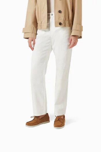 Boat Loafers in Nubuck Leather