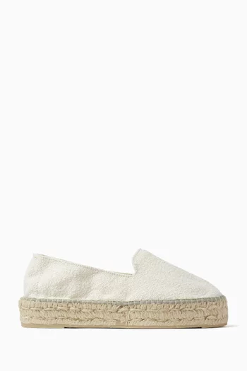 Double Sole Espadrilles in Recycled Cotton