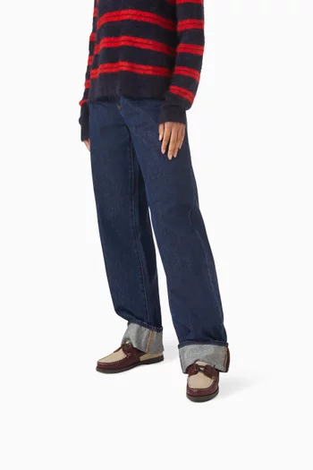 Boat Shoes Loafers in Canvas