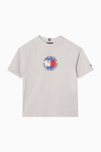 Graphic-print T-shirt in Cotton