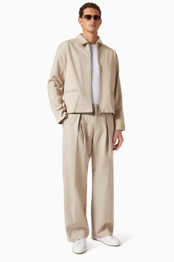 Lior Box Pleat Wide Leg Pants
