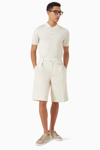 Auguste Tailored Bermuda Shorts in Twill