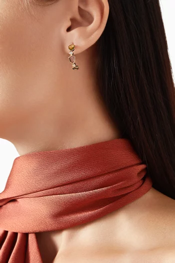 Spring Rosette Earrings in 18kt Yellow Gold