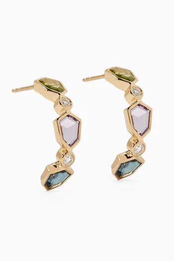 Spring Rosette Earrings in 18kt Yellow Gold