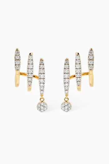 Youth Diamond Earrings in 18kt Yellow Gold