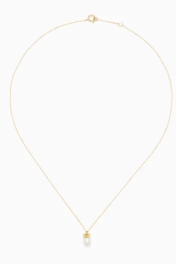 Ara Bambi Pearl & Diamond Necklace in 18kt Gold