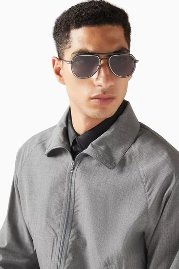 Commander Sunglasses in Metal