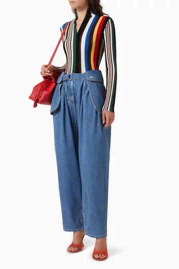 Stripe Anagram Top