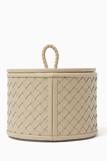 Small Jana Handwoven Round Box
