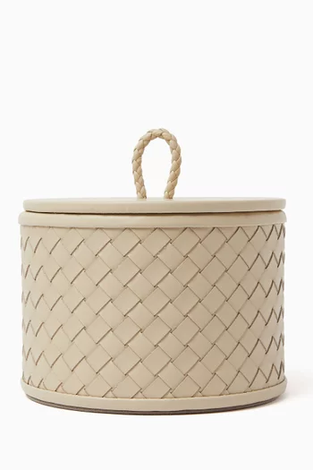 Small Jana Handwoven Round Box