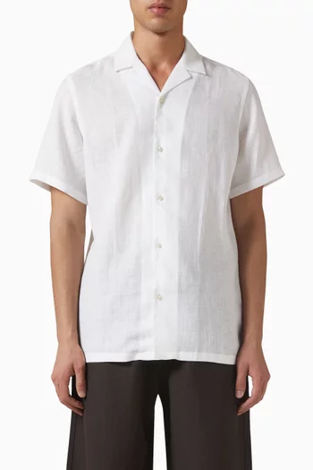 Epiro Embroidered Shirt in Linen