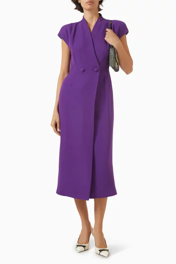 Wrap Dress in Cady Couture