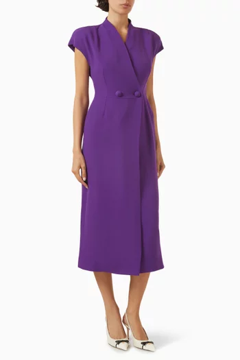 Wrap Dress in Cady Couture