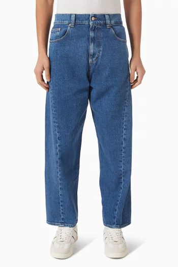 Ashton Barrel Jeans in Denim