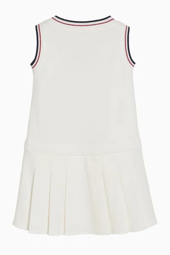 Logo Piquê Dress in Knit
