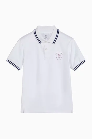 Logo Polo T-shirt in Cotton-jersey