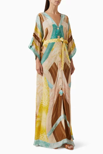 Endless Summer Cover Up in Natural Crepe