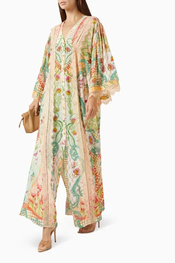 Endless Summer Cover Up in Natural Crepe
