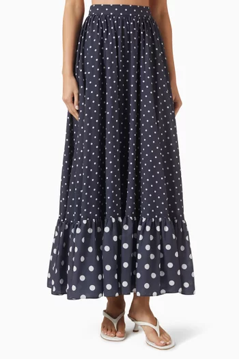 Goldie Tiered Skirt in Chiffon