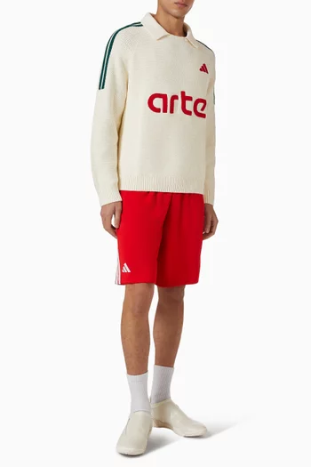 x Arte Long Sleeve Knit Jersey Top in Cotton