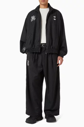 x Willy Chavarria Pinstripe Track Jacket in Cotton