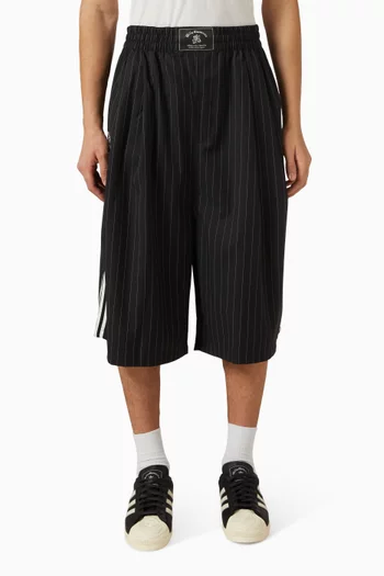 x Willy Chavarria Pinstripe Long Shorts